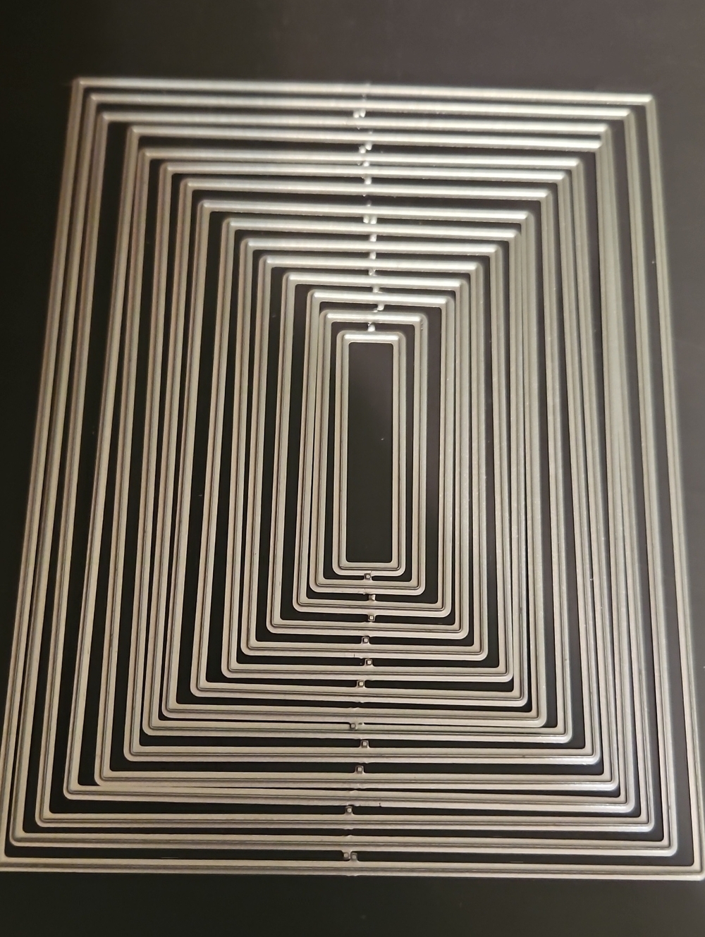 Nested Rectangle Metal Cutting Dies - Silver